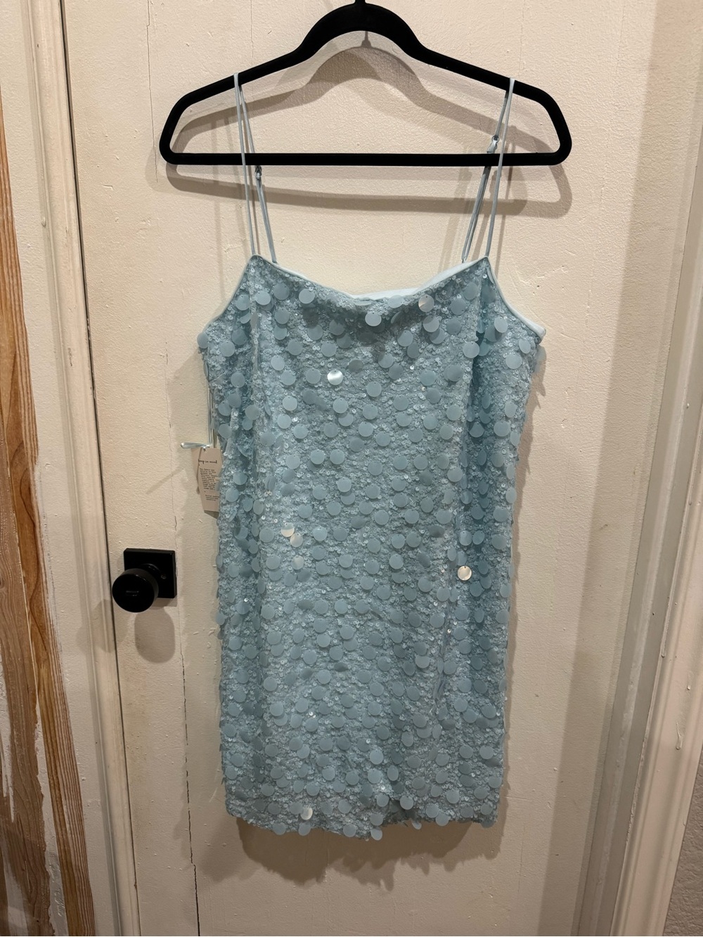 a new day Light Blue Sequin Mini Slip Dress